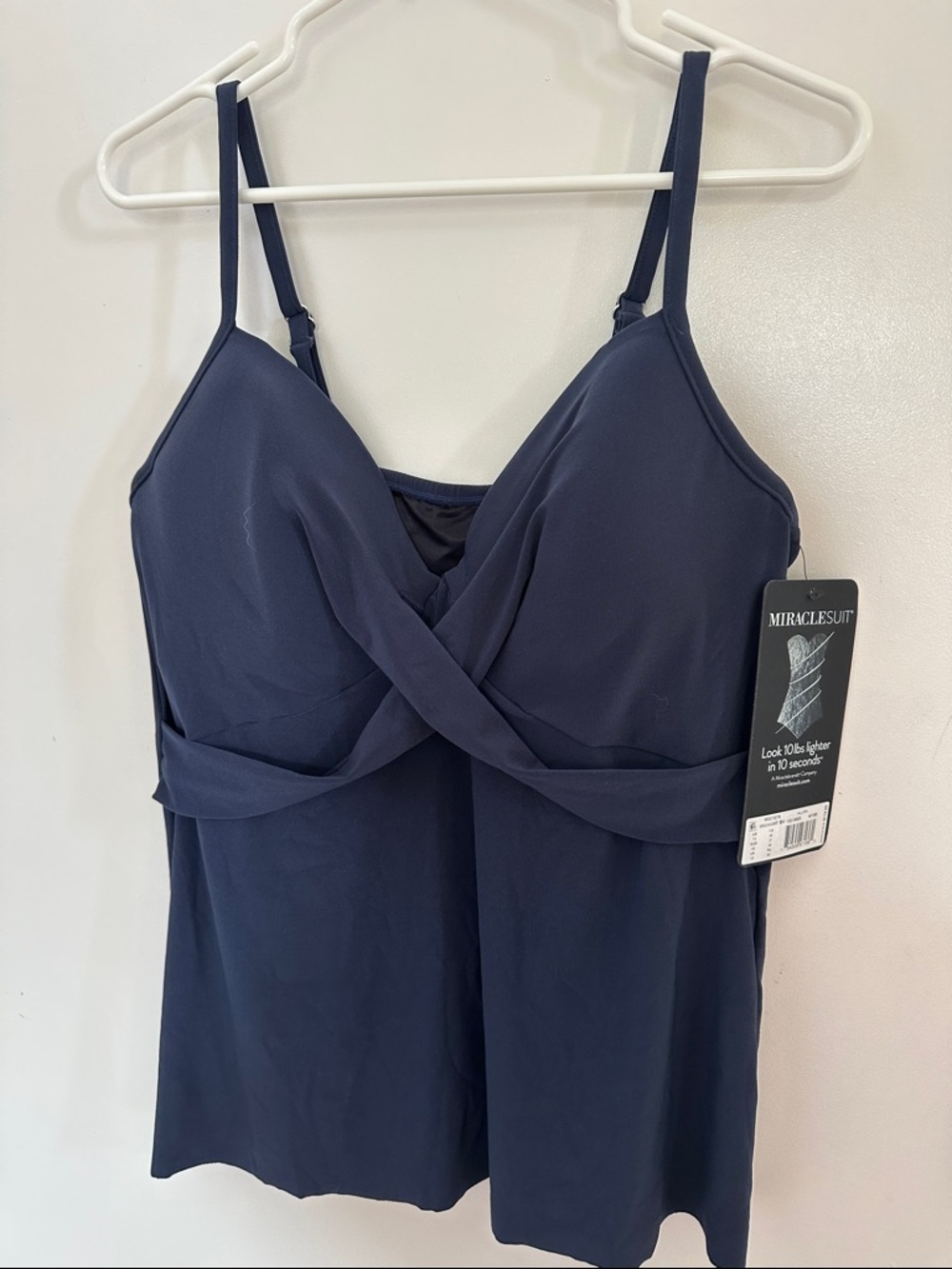Miraclesuit Deep Navy Twist-Front Swim Tankini